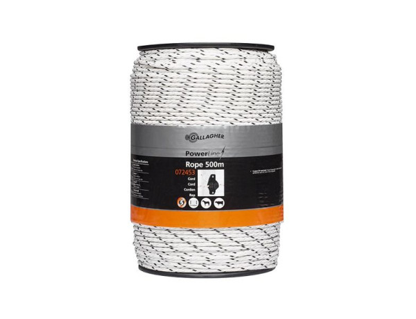 Cordon PowerLine Gallagher 500 m blanc, 072453