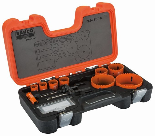 Jeu de scies cloches Bahco, 11 pièces, 3834-SET-92