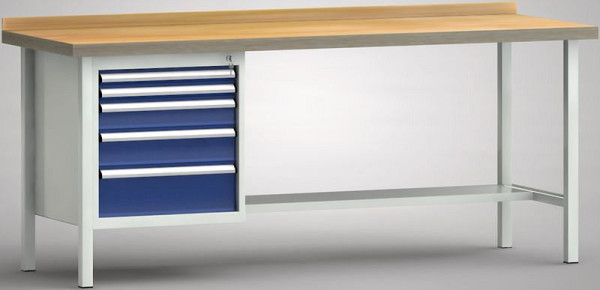 Etabli standard KLW - 2000 x 700 x 840 mm L x P x H, WS118N-2000M40-E7028