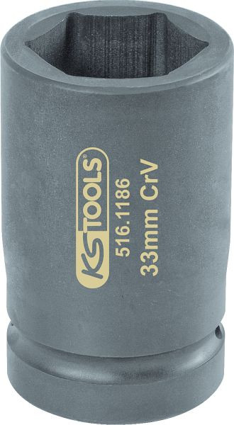 KS Tools Clé à douille hexagonale 1" taille 33 mm, 516.1186