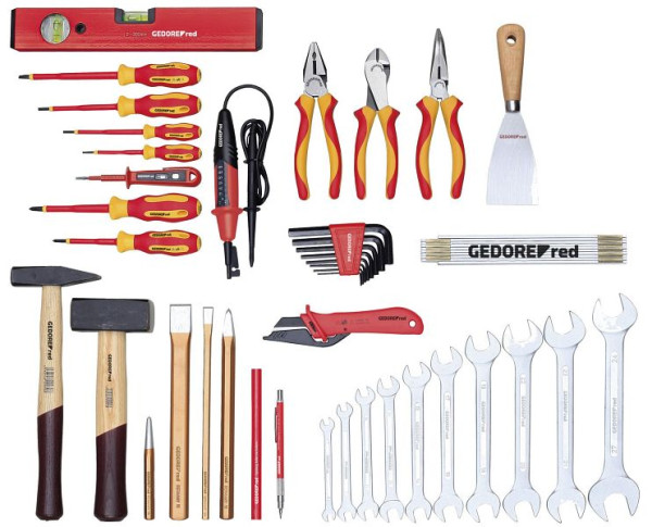 GEDORE rouge set spécial ELEKTROTECHNIK en vrac 42 pièces, 3301646