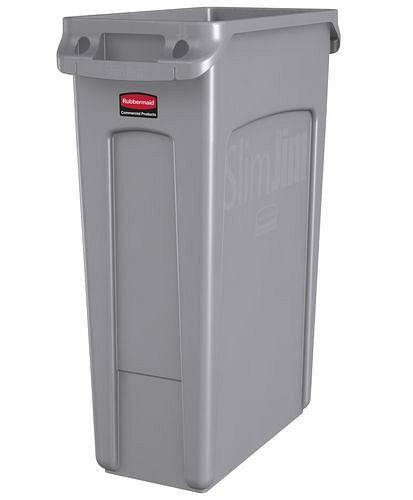 Poubelle de recyclage DENIOS en polyéthylène (PE), volume de 90 litres, gris, 115-945