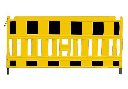 Clôture DENIOS Euro 2 selon ZTV-SA, largeur 2000 mm, jaune noir, 249-311