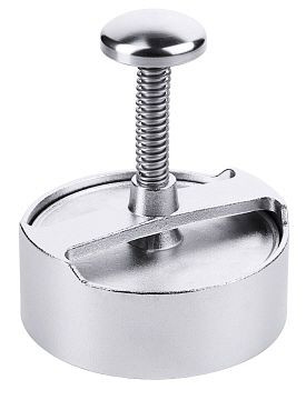 Presse à viande hachée Contacto 12,5 cm en fonte d'acier inoxydable, 1357/125