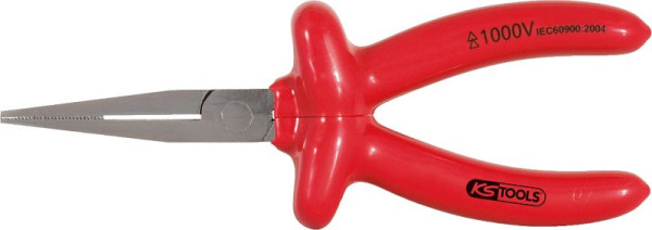 KS Tools Pince à becs plats 1000 V, mors longs, 160 mm, 117.1289