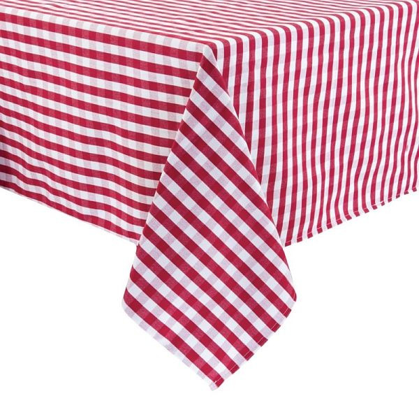 Nappe Mitre Confort Vichy à carreaux rouges et blancs 89cm, HB581