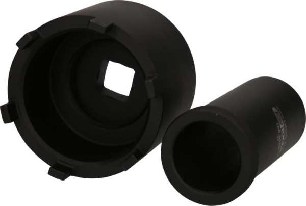 Jeu de clés à contre-écrou KS Tools avec tube de guidage pour Mercedes, Ø 75 mm, 2 pièces, 460.5630