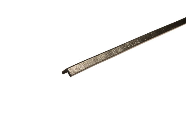 Protection d'angle Knuffi, profil d'avertissement et de protection type E, noir, 1 mètre, PE-10214
