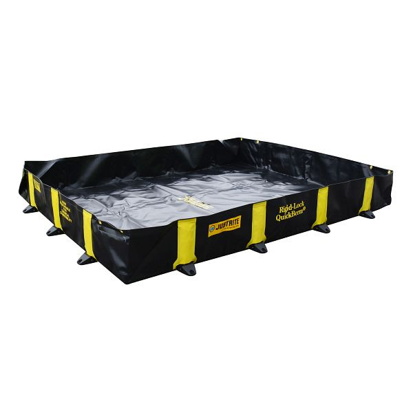 Plateau pliant Justrite Rigid-Lock QuickBerm 2851, 203,2 cm x 264,2 cm, JEN28516BL