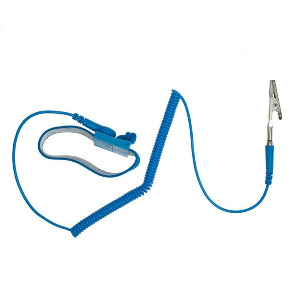 Bracelet en tissu antiallergique ALLPAX ESD avec bouton poussoir femelle, 10005018