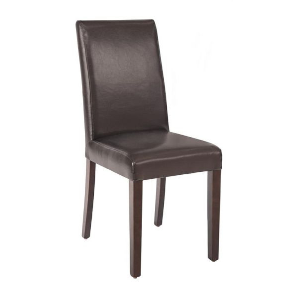 Chaises de salle à manger Bolero simili cuir marron foncé, UE: 2 pièces, GF955