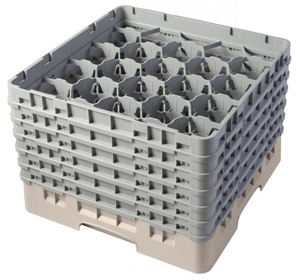 Panier de lavage Cambro 20 compartiments Camrack® 29,8 cm beige, lot de 2, 20S1114184