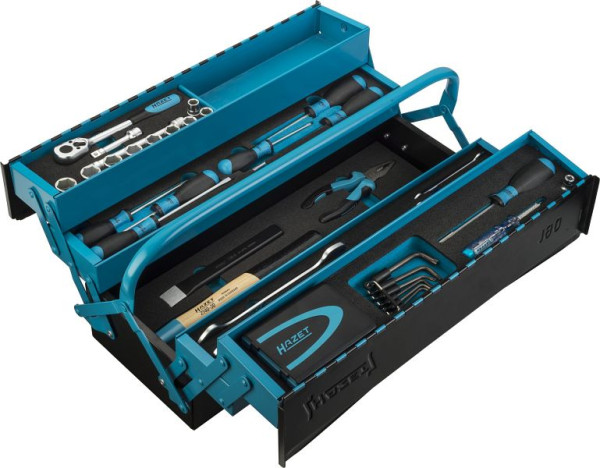 Boîte à outils en métal Hazet avec assortiment, nombre d'outils : 79, 190/79