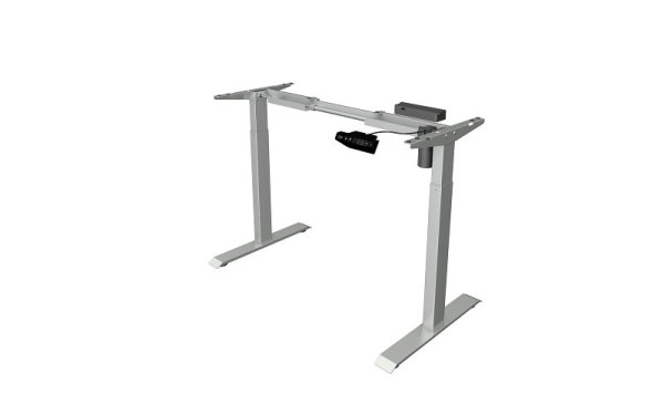 Kerkmann structure de table assis/debout Move 1 basic, réglable en hauteur électriquement de 715 à 1215 mm, argent, 10999014