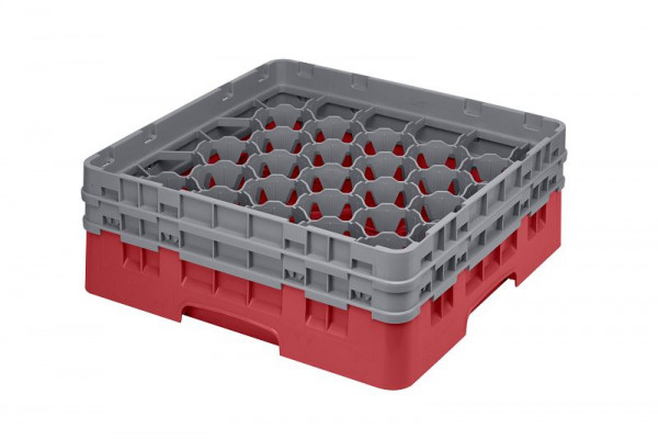 Cambro 30 Compartiments Camrack® Sink Rack 5.3" Maximum Height, Couleur : Rouge, 30S434163