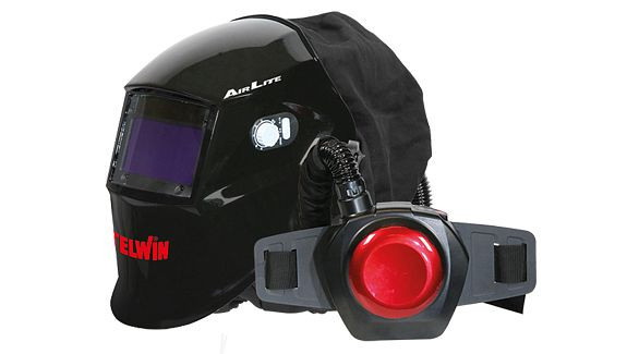Casque automatique Telwin avec dispositif de filtre soufflant (PAPR) AIRLITE PAPR MMA/MIG-MAG/TIG HELM, 804210