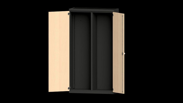 Etablis ANKE, armoire pour charges lourdes, modèle 200 VH, 1085 x 400 x 1950 mm, RAL 7016/décor hêtre, 620.056