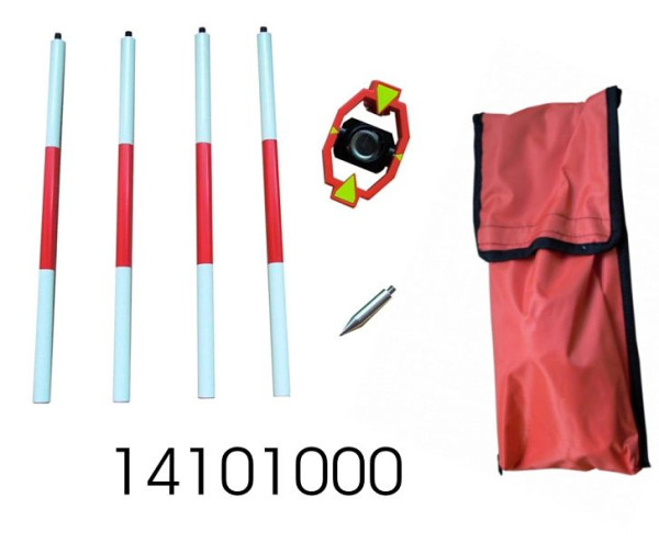 NESTLE prism mini prism set, 4 segments, 120cm, constant: 0/30mm, frame plastic, 14101000