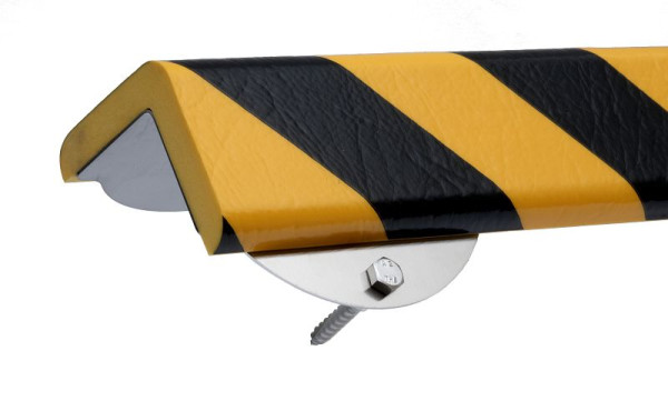 Kit de protection murale Knuffi, type H+, jaune/noir, 1 mètre, avec 4 vis, WPH-15717