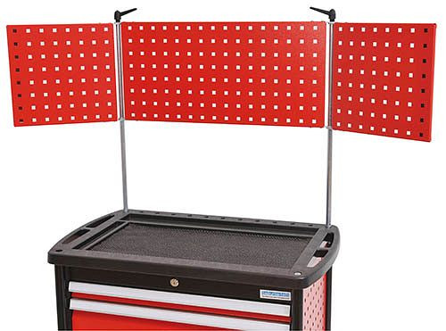 Structure en panneaux perforés Bedrunka+Hirth sans parties latérales pivotantes maxmobile 1, dimensions en mm (LxP) : 630 x 300, 08.88.89