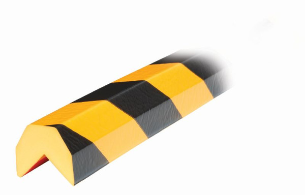 Protection d'angle Knuffi, profil d'avertissement et de protection type AA, jaune/noir, 1 mètre, PA-14010