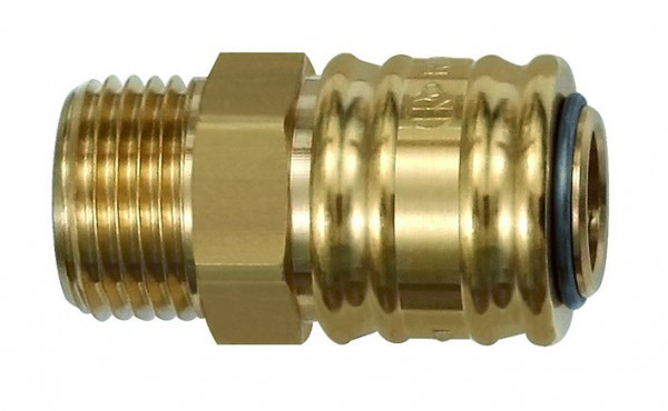 Raccord rapide KELLER avec filetage extérieur G1 / 2 "pour poignée de pulvérisation en acier inoxydable et pompe à cartouche, 647.202