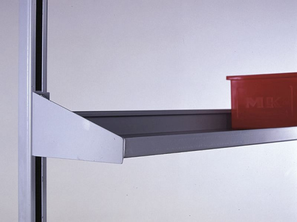 Etagère en tôle d'acier KLW, droite, rigide, 750 x 150 mm, ABC-AG-0750-150