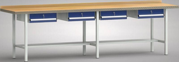 Etabli standard KLW - 3000 x 700 x 840 mm L x P x H, WS303N-3000M40-E7004