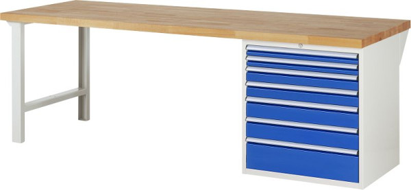 Etabli RAU série 7000 - modèle 7617, L2500 x P900 x H840 mm, 13-7617A1-259B4S.11