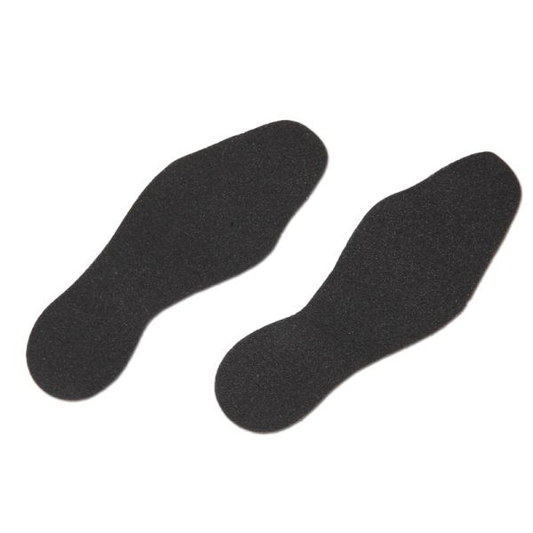 m2 revêtement anti-dérapant information marquage déformable noir forme chaussure 95x265mm (1 paire), UE : 10 pièces, M2SV10S1