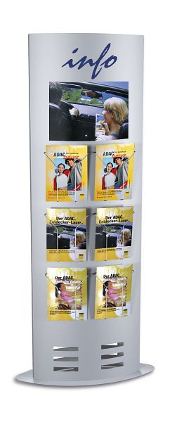 Kerkmann colonne tec-art Taille, L 770 x P 330 x H 1850 mm, aluminium argent, 44693614