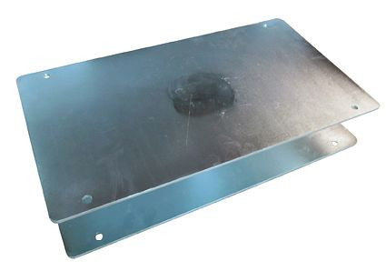 Platine vinyle Ebinger, acier galvanisé, 1.710.002