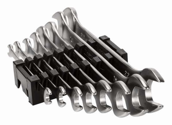 Jeu de clés à fourche double Bahco, 8 pièces, clip, 6M/8C