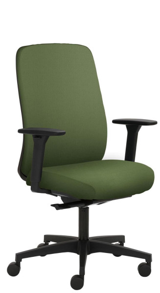 Chaise pivotante Mayer Sitzmöbel , piètement en plastique, accoudoirs 3D, vert fougère, 2229_AV3D_SYM++_30613