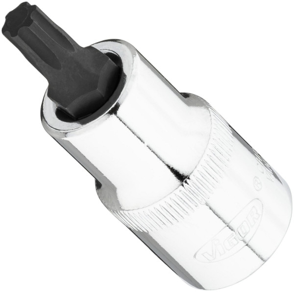 Embout de tournevis VIGOR T-Plus, carré 12,5 mm (1/2 pouce), profil T+, T40+, V7055-IP40