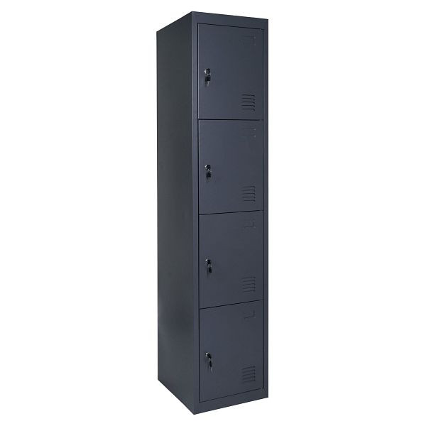 Casier Mendler Boston T163, casier pour objets de valeur, métal 180x38x45cm, anthracite, 82926