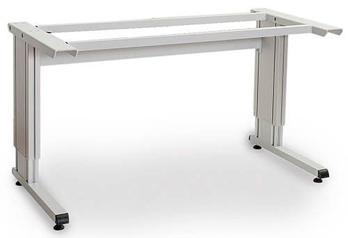 Bedrunka+Hirth châssis powerline C, standard avec interrupteur manuel haut/bas pour le réglage de la hauteur, colonnes télescopiques en aluminium, largeur 1250 mm, CF.125.75