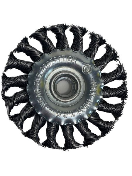 VaGo-Tools brosses à disque brosses nouées brosses 150 mm brosses métalliques nouées, UE : 6 pièces, 09-032x6_xv