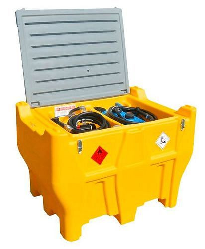 Système de réservoir mobile Emiliana Serbator pour diesel/AdBlue, 400+50 litres, version pick-up, avec pompe 12 V, avec couvercle, 306123
