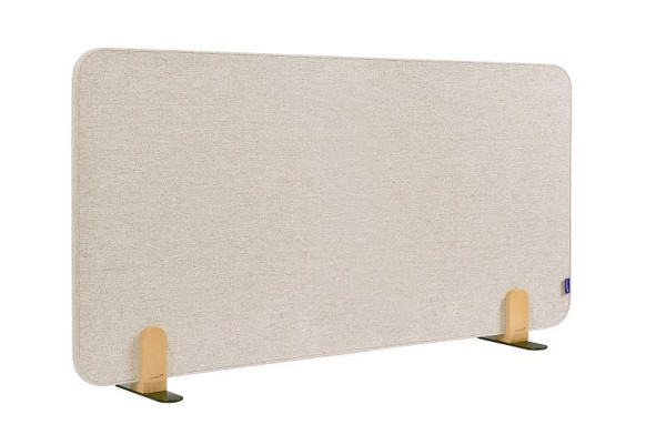 Cloison de table acoustique Legamaster ELEMENTS 60x120cm beige doux avec 2 supports, 7-209834