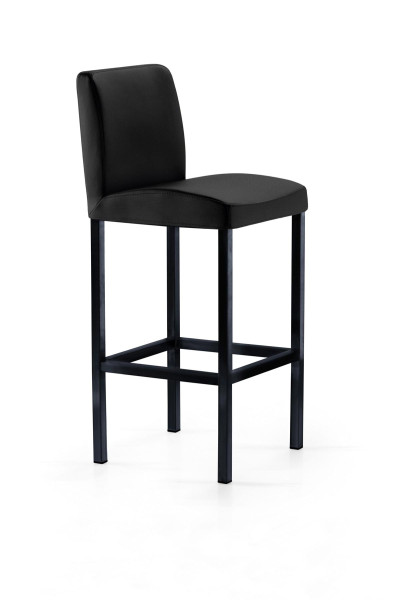 Tabouret Mayer Sitzmöbel , structure noire, coque d'assise rembourrée, hauteur d'assise 65 cm, capacité de charge jusqu'à 150 kg, anthracite, 1154_03_30487
