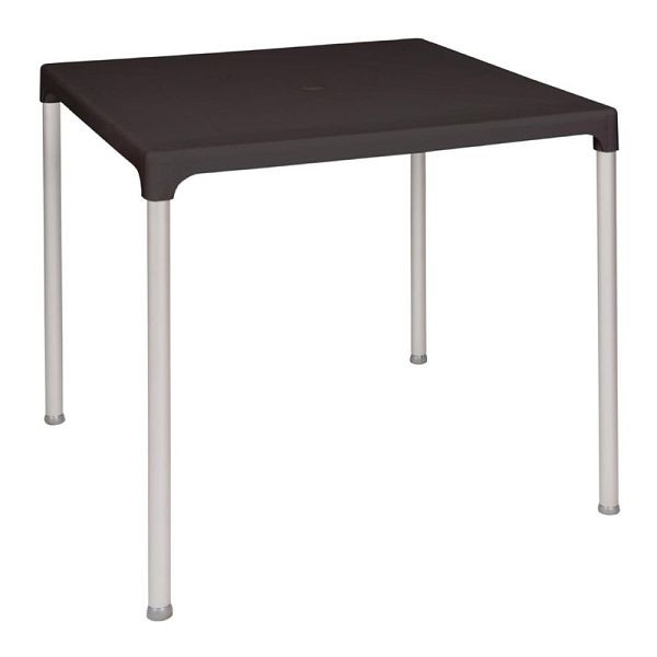 Bolero table carrée plastique noir 75cm, GJ970