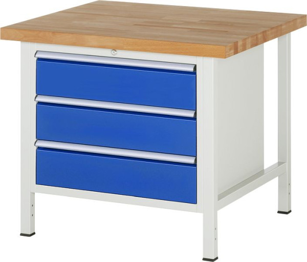 Etabli RAU série 8000 - modèle 8257, L1000 x P900 x H840-1040 mm, base système L860 x P850 x H800-1000 mm, 03-8257A2-109B4H.11
