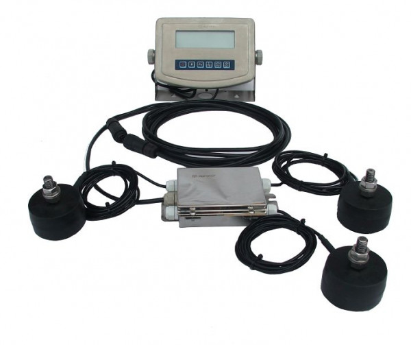 Kit balance Agreto avec pieds de pesée jusqu'à 3 000 kg, indicateur de pesée HD1, AGW01-3X1S