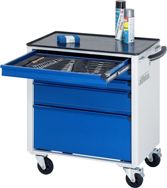 Chariot à outils RAU série adlatus modèle 7300, L700 x P500 x H795 mm, avec support métallique, 02-7300.11