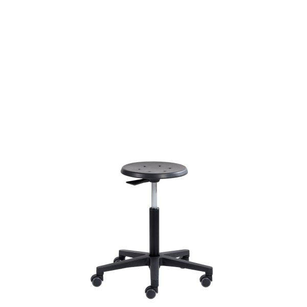 Tabouret de travail SOFAME ERGODYN 2000 à roulettes, hauteur d'assise 45-65 cm, piètement polyamide, W050010017