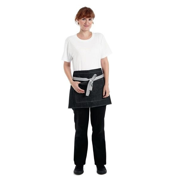 Jupe courte en denim blanche de Southside, noir, B995