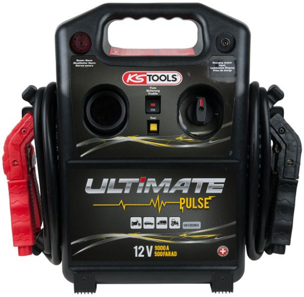 KS Tools Booster de condensateur 12 V - démarreur mobile 1800 A, 550.1840