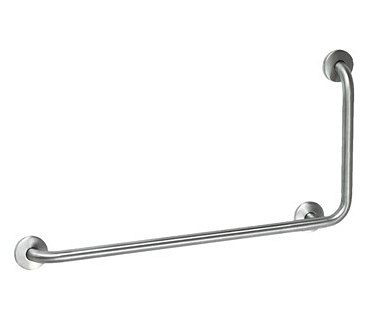 KEMMLIT poignée d'angle, acier inoxydable, acier inoxydable mat, droite, 251.646