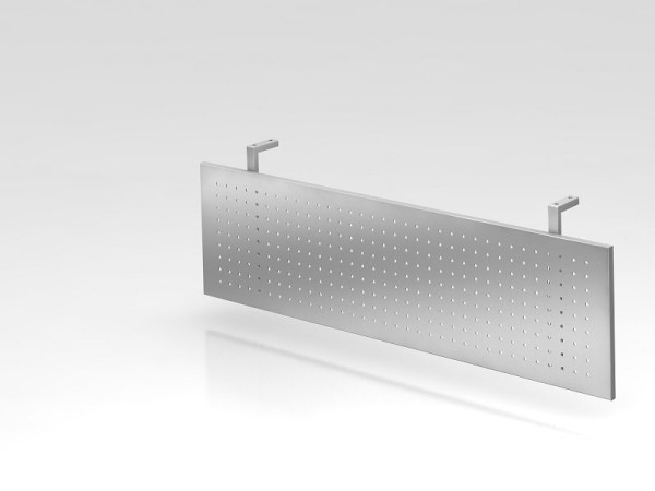 Paravent Hammerbacher 120 cm argent, revêtement par poudre, panneau sténopé en argent, VSI12/S